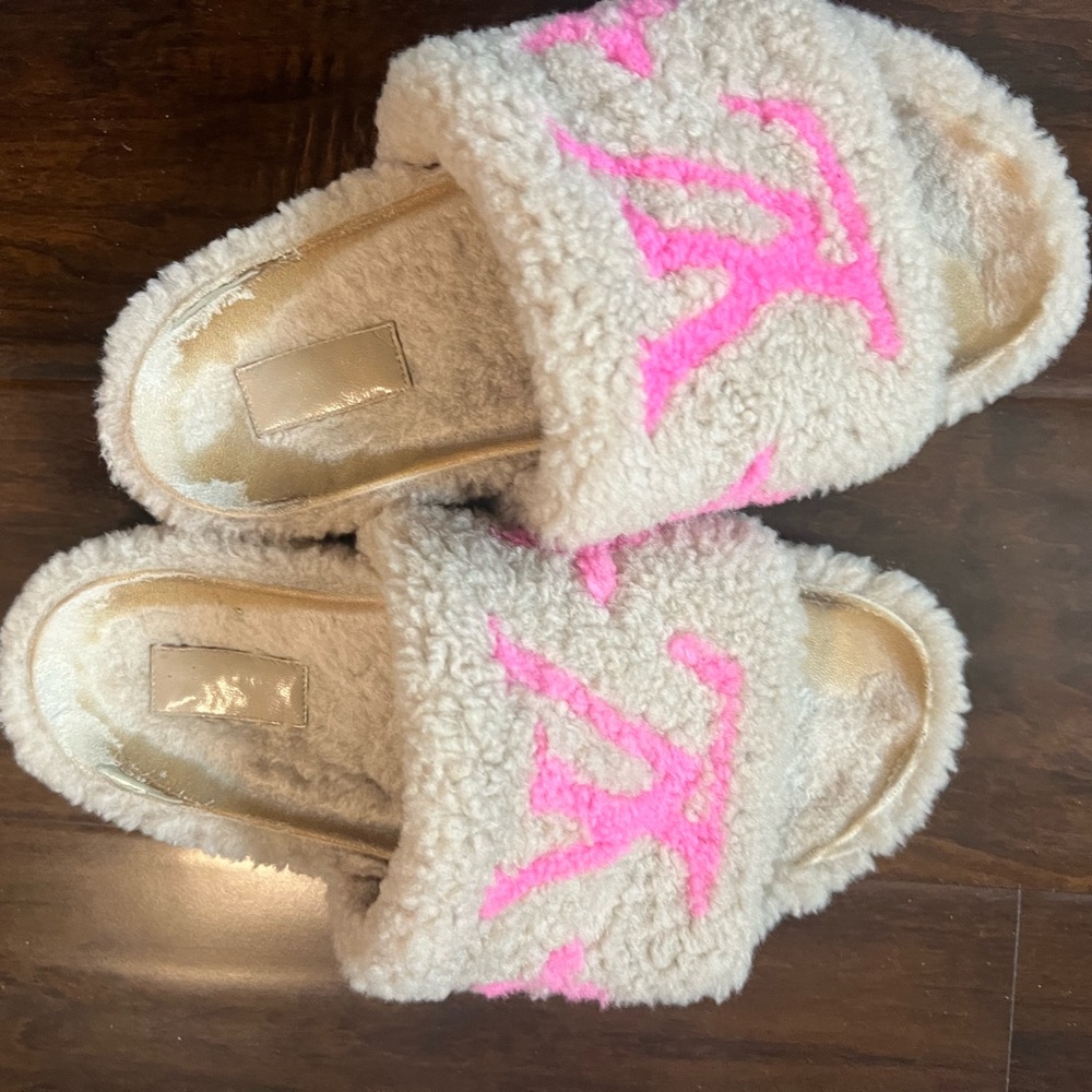 Louis Vuitton Shearling Slides